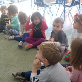 Group of young children
