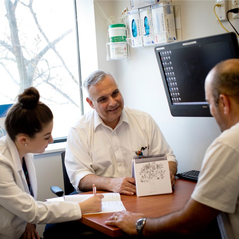 SLPs evaluating a patient