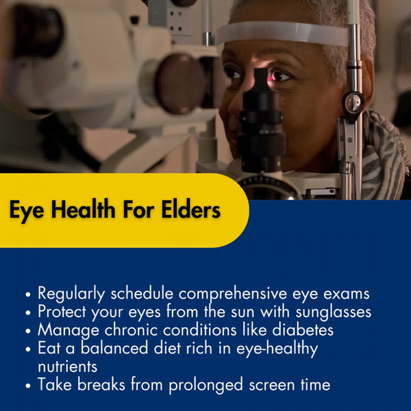 Eye health for elders graphic