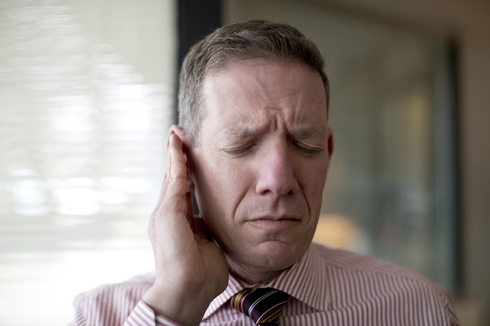 Man with tinnitus