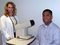 Dr. Vitek and patient