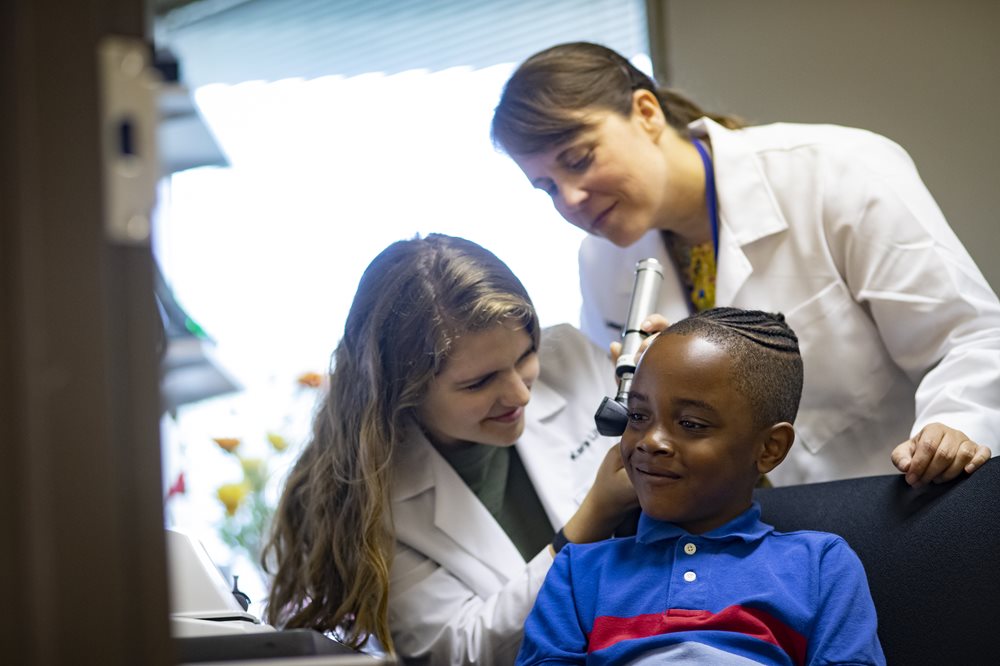 Pediatric hearing exam