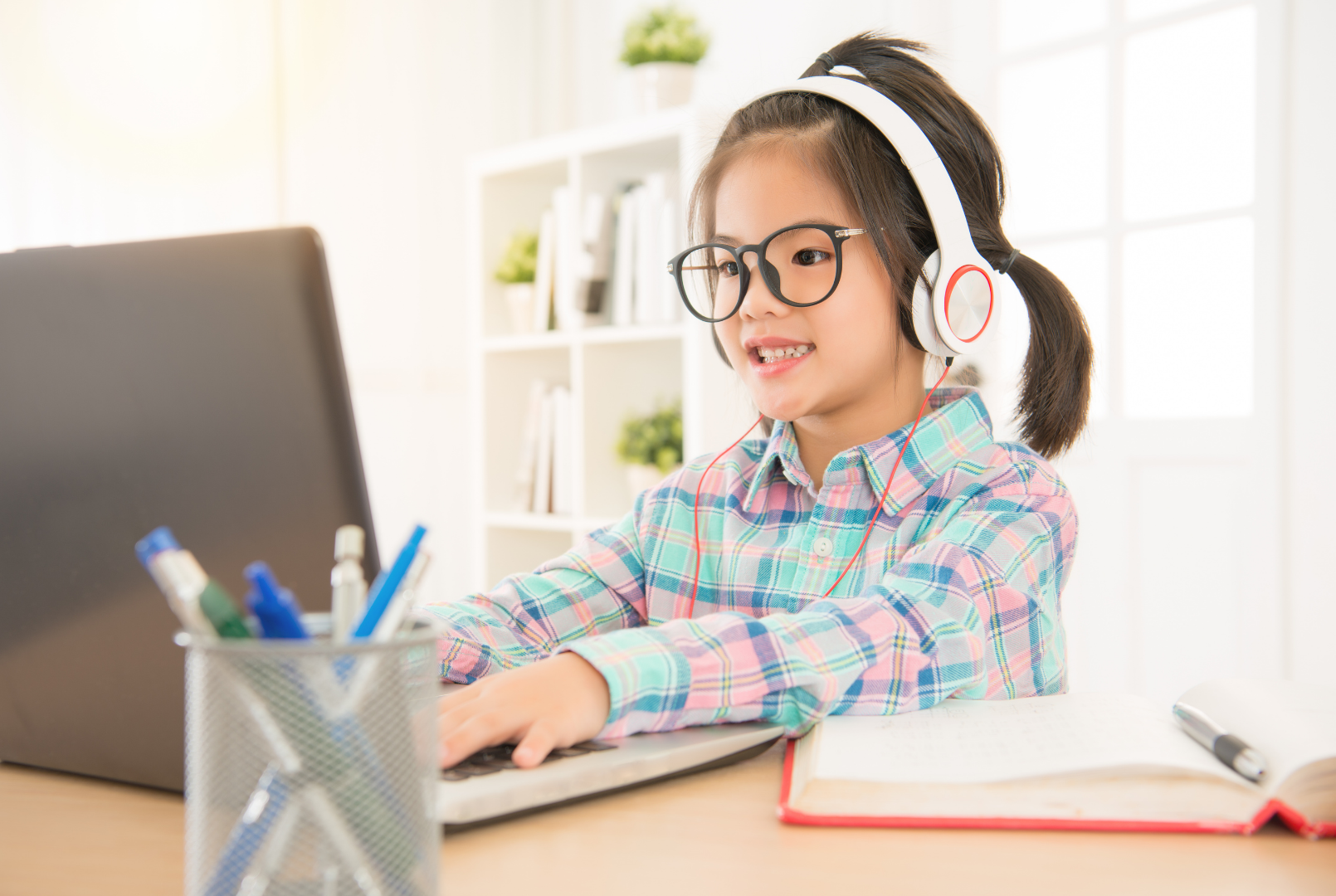 Kid with eye and ear protection pic2