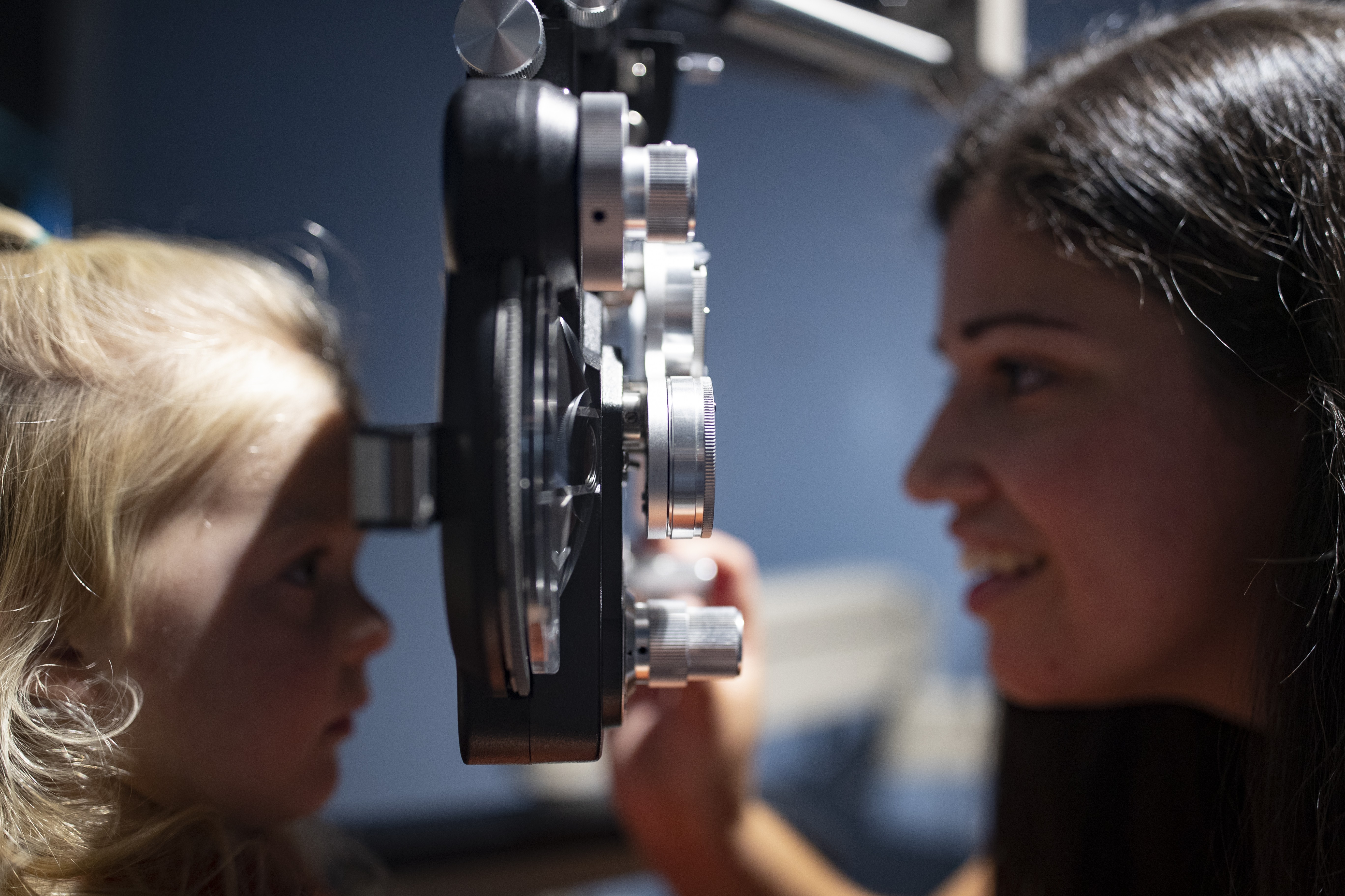 Child being examined