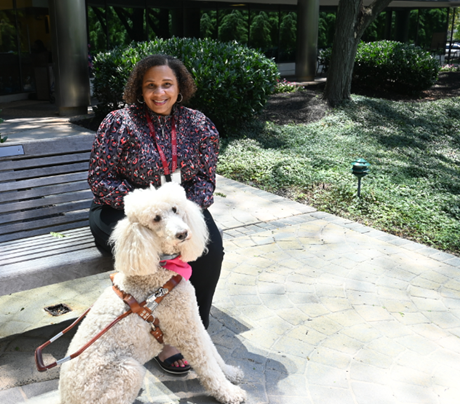 Lachelle and her dog