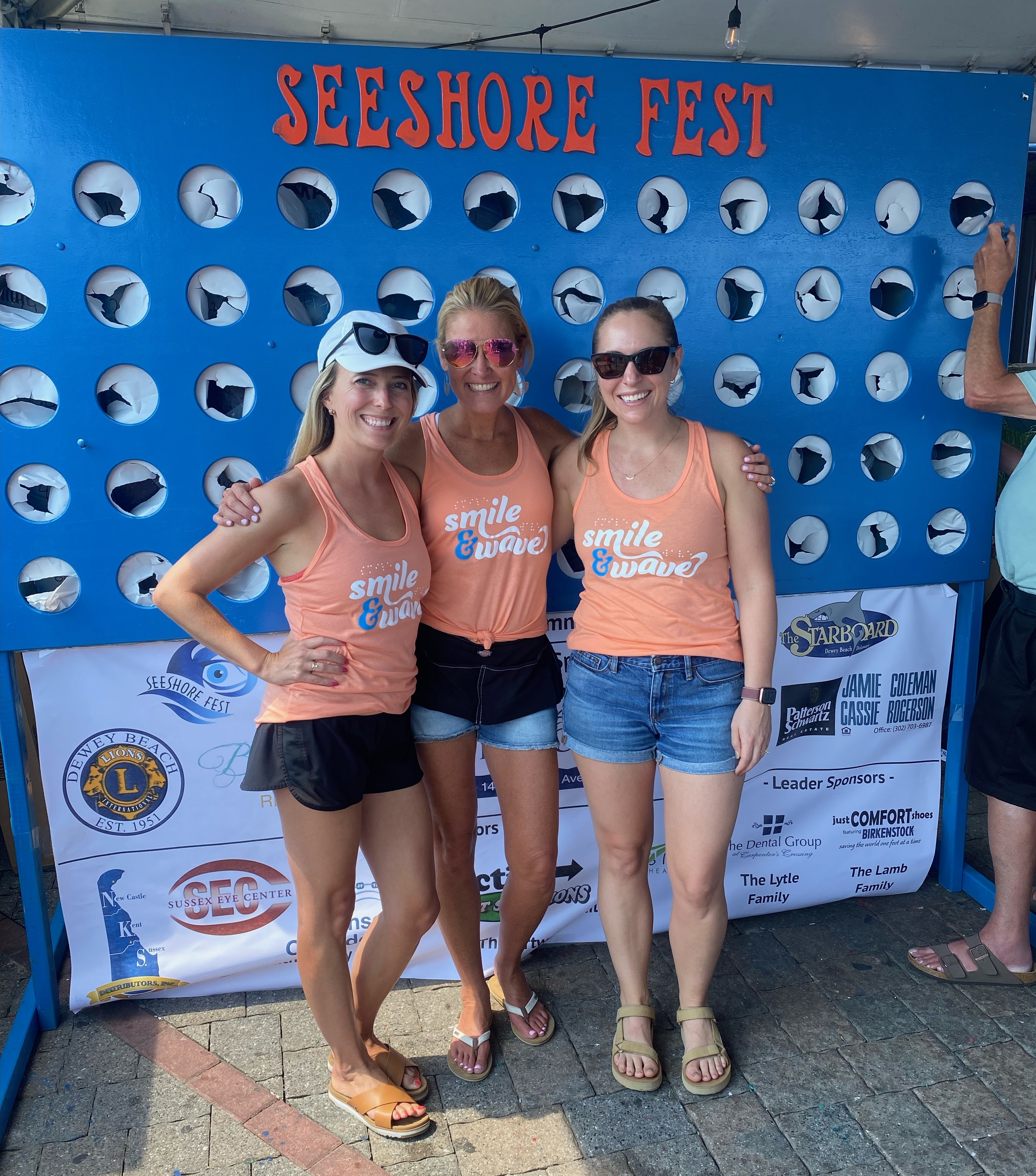 Dr. Kenny (left), standing with Seeshore fest participants