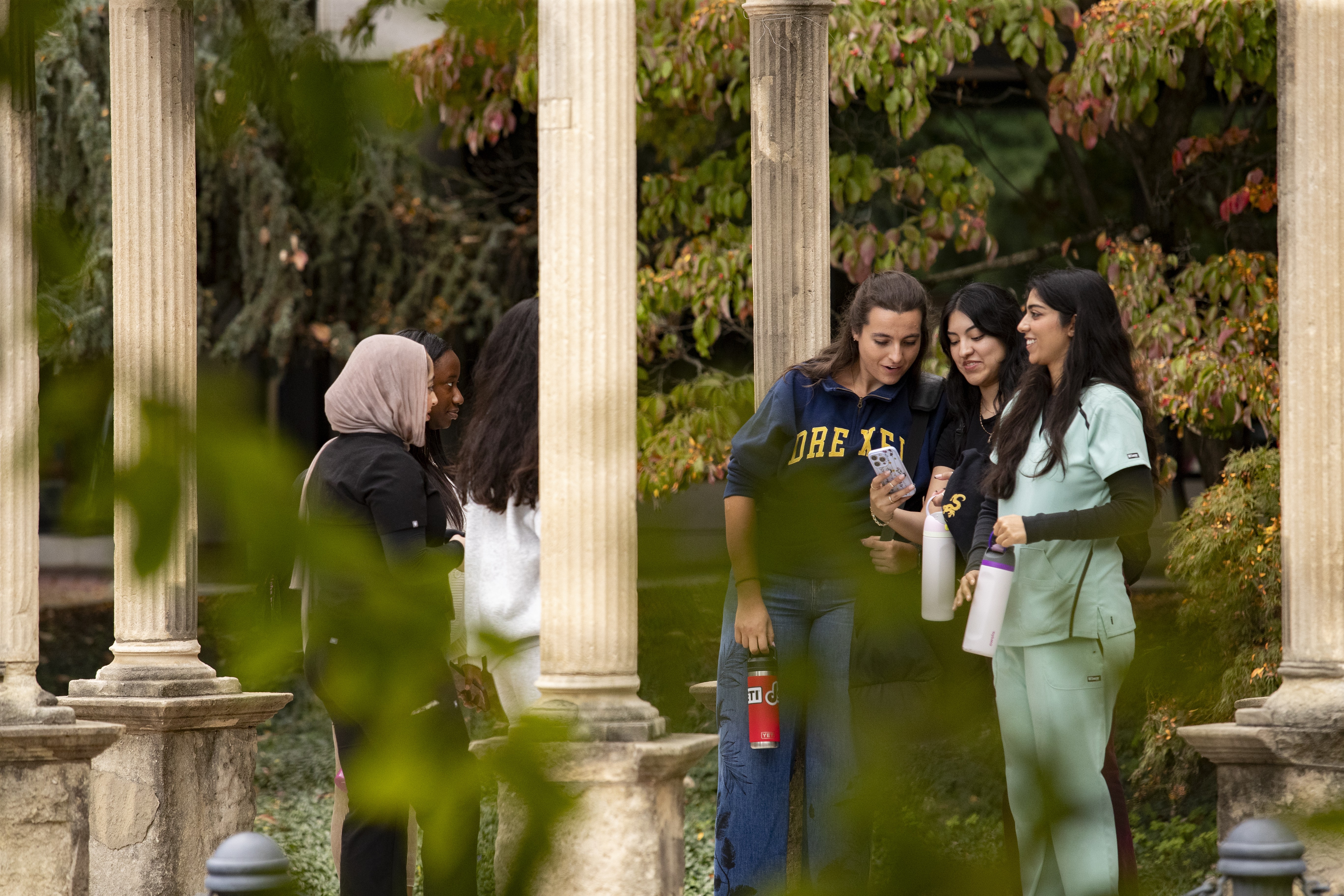 Students on Elkins Park campus pic2