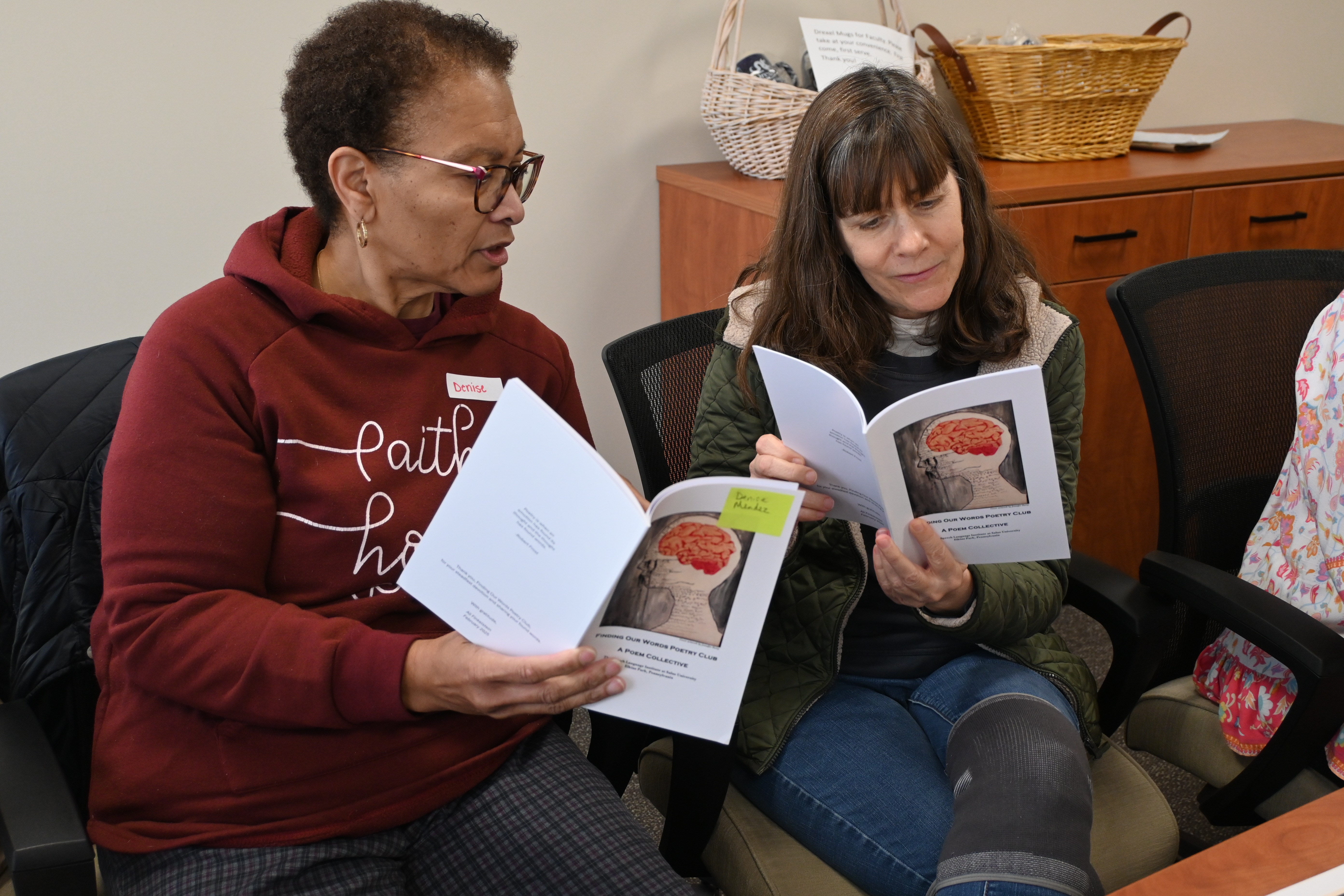 Two participants in Aphasia Group pic1