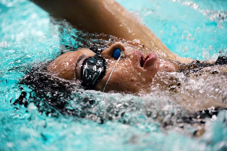 Woman swimming