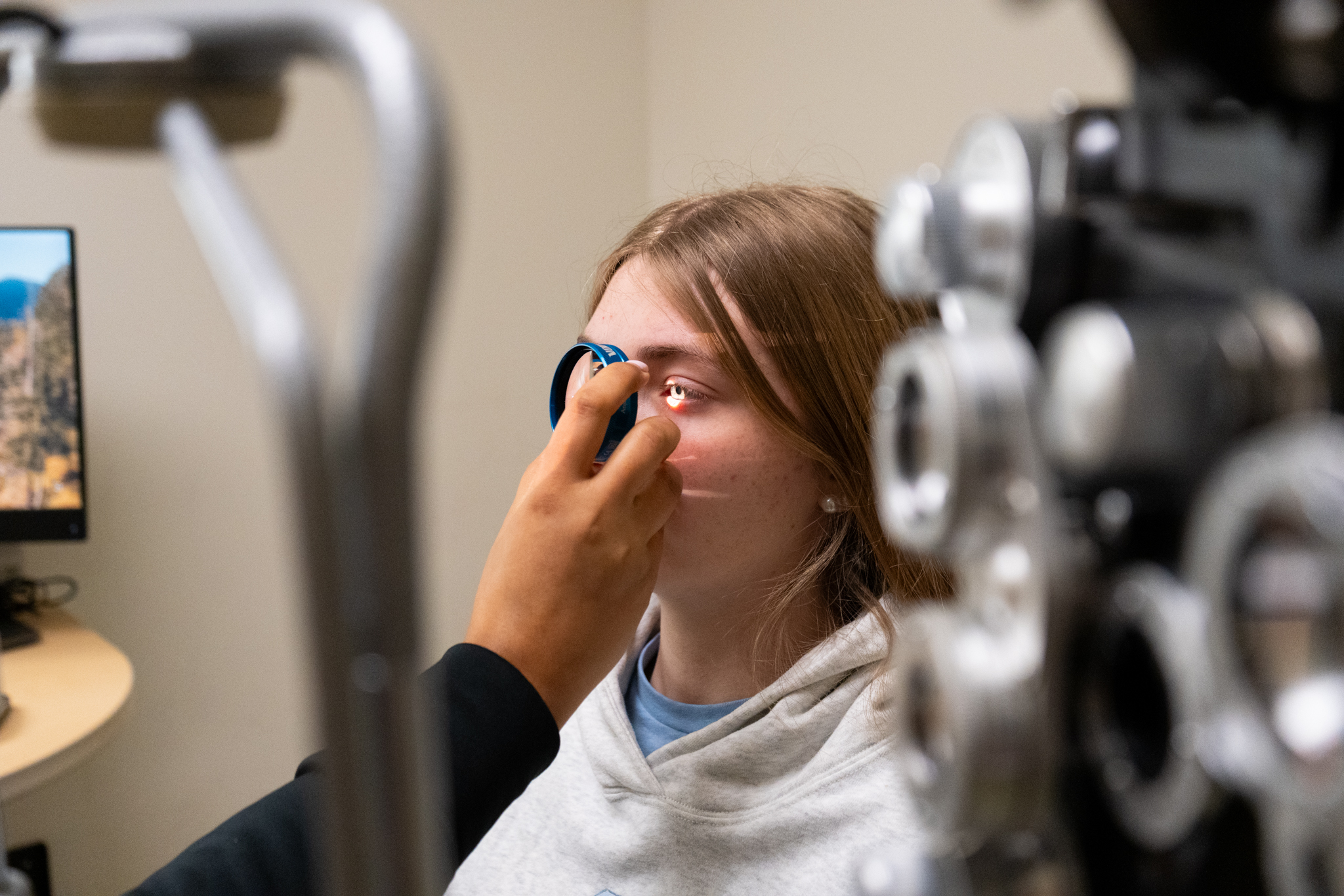 Child being examined at TEI pic2